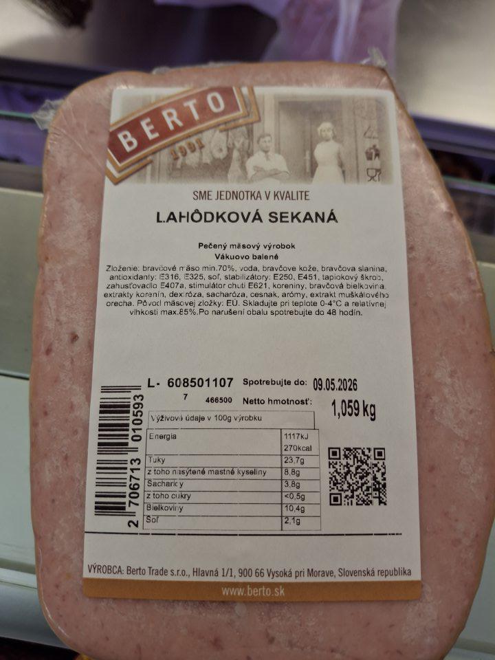 Predaj potravín po DS