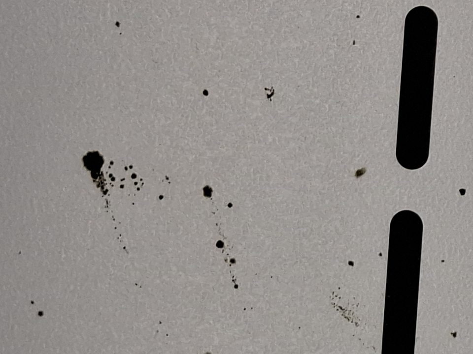Na predajnej ploche v chladiacej vitríne č. 7 s uloženými mliečnymi výrobkami znečistená zadná stena a úložná plocha s výskytom plesne.