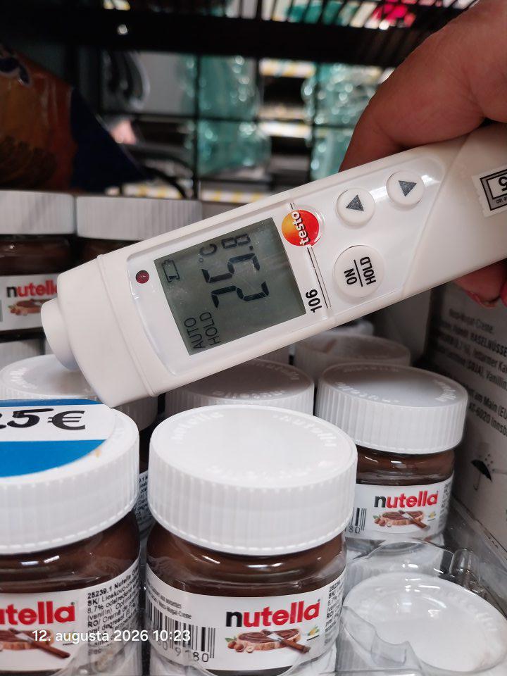 Nedodržané teplotné podmienky skladovania určené výrobcom
