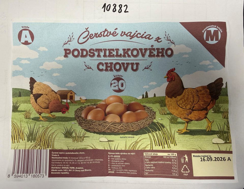 nevyhovujúce označenie